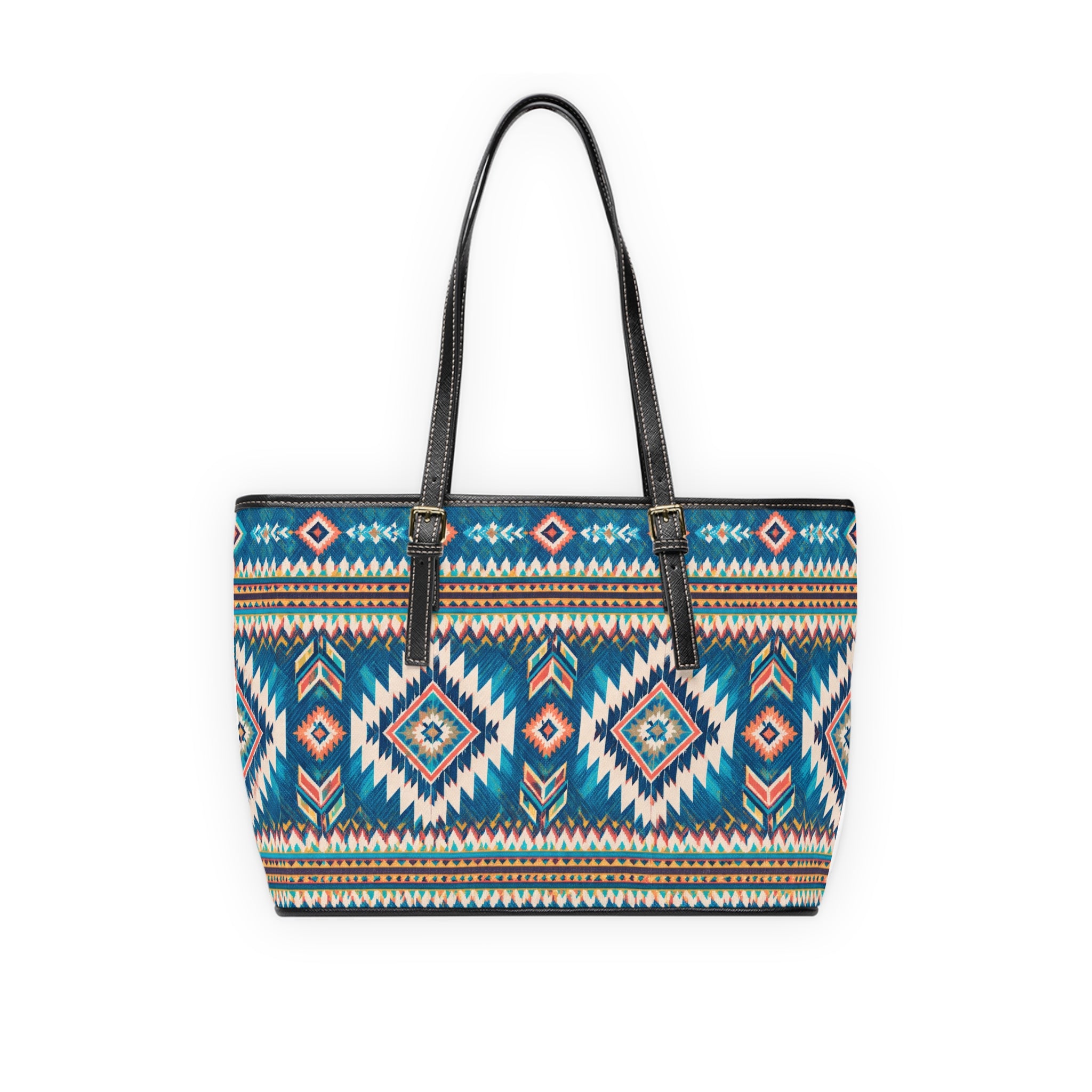 Boho Aztec PU Leather Shoulder Bag – Tribal Tote for Everyday & Travel