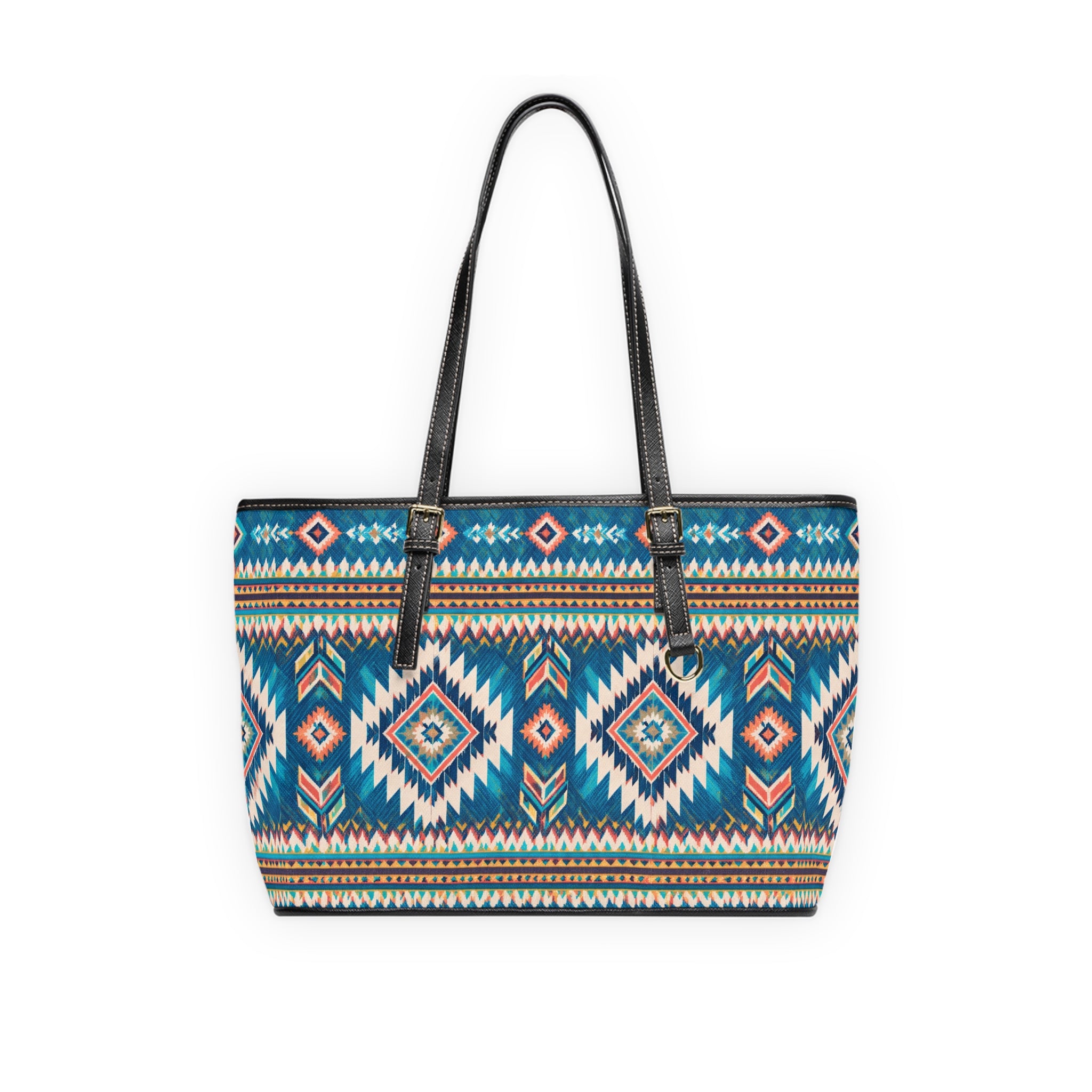 Boho Aztec PU Leather Shoulder Bag – Tribal Tote for Everyday & Travel