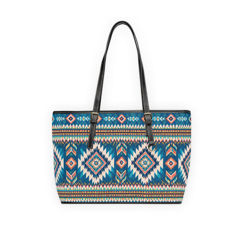 Boho Aztec PU Leather Shoulder Bag – Tribal Tote for Everyday & Travel